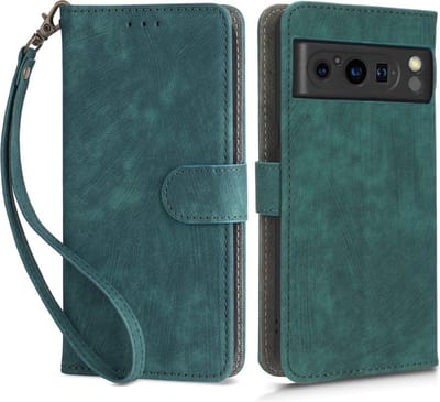 Coverup Hoesje - Geschikt voor Google Pixel 8 Pro Hoesje - Coverup Book Case met Koord - Groen