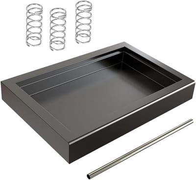 Espresso Machine Drip Tray - Laag Profiel Bakje - Verbeterde Koffie Zet - Inclusief Druk Instelveren