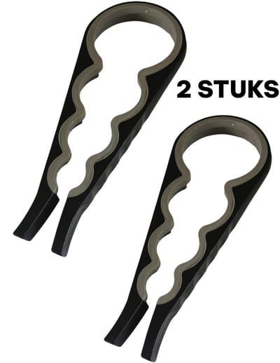 Haushaltshelden 2 x flesopener -universeel - doppen - 4 in 1 - hulpmiddel