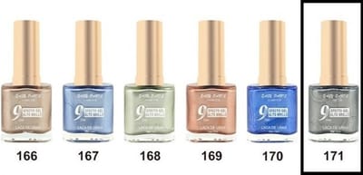 Easy Paris Cosmetics - Nagellak - Zilver Grijs Metallic - 1 flesje met 13 ml inhoud - Nummer 171