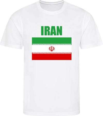 WK - Iran - T-shirt Wit - Voetbalshirt - Maat: S - Wereldkampioenschap voetbal