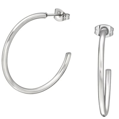 CS Joy - Oorringen 30 mm - Chirurgisch staal - stud / vlinder sluiting