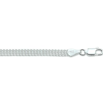 Zilver Gerhodineerde Armband gourmet dubbel 4 1329738