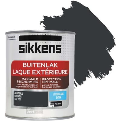 Sikkens - Sikkens Buitenlak - Zijdeglans - RAL 7021 - 0.75L