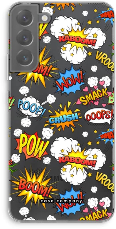 Case Company® - Hoesje geschikt voor Samsung Galaxy S22 Plus hoesje - Pow Smack - Soft Cover Telefoonhoesje - Bescherming aan alle Kanten en Schermrand