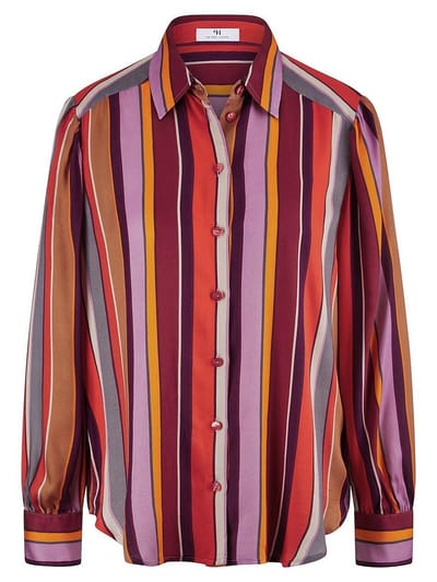 Blouse lange mouwen Van Peter Hahn multicolour