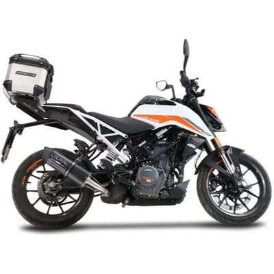 Top case motorfiets van aluminium met bagagedrager en specifieke plaat GPR Tech KTM Duke 125 2017/2020 E4