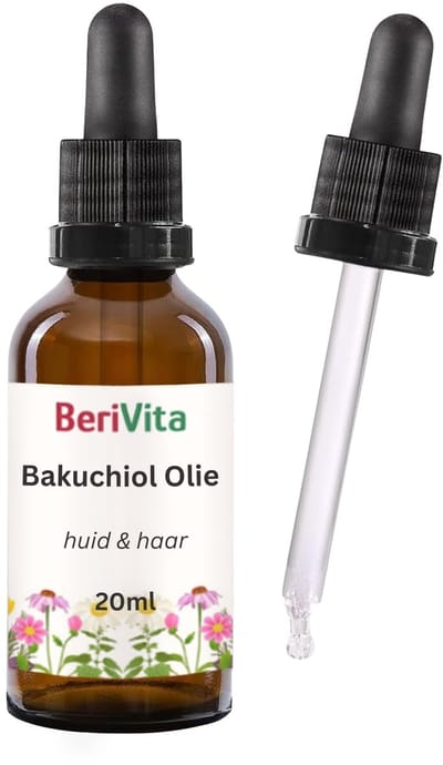 Bakuchiol Olie 20ml Pipetfles Glas - Puur - Huid en Haren - Uit Babchi, Bakuchi Oil