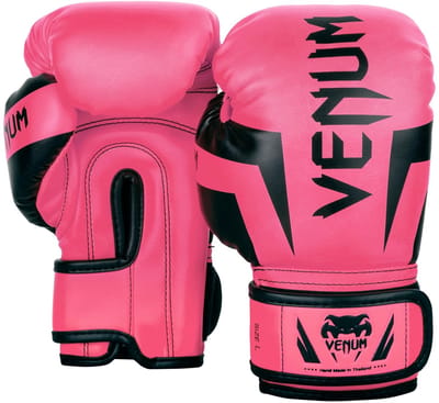 Venum Elite Kids Bokshandschoenen Roze Zwart - 4 OZ