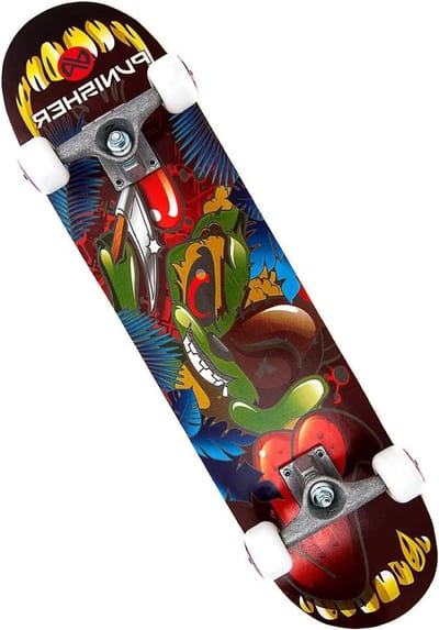 Compleet Skateboard - Double Kick Concave - Straat Tricks - 7-laags Canadees Esdoorn - 31 Inch - Full Color Graphics