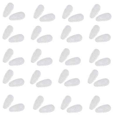 20 paar siliconen antislip-neuspads voor brillen