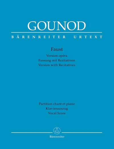 Klavierauszug Faust Opera in Vijf Akten Urtexteditie