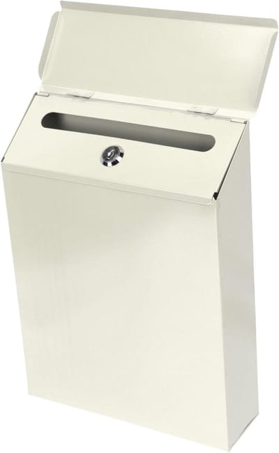 Brievenbus met Slot - Postbus Muur - Veilig Post Ontvangen - Europees Design - 295x218x6 cm - Beige