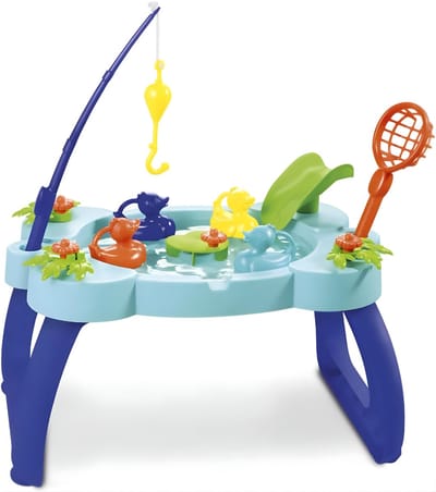 AHD® Watertafel - Waterbaan - Watertafel Speelgoed - Donkerblauw/Turquoise - 54cm x 37cm x 31cm