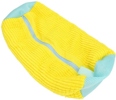 NTHProducts - Schoenwaszak - Herbruikbare waszak voor schoenen - Beschermt tijdens het wassen - Geel - Wasmachinebestendig - Geschikt voor alle soorten...