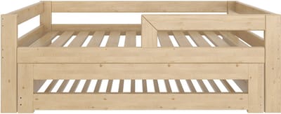Need Sleep - Kinderbed met uitschuifbaar logeerbed - houten uitschuifbed voor 2 kinderen - 160x80 / 140x70 cm