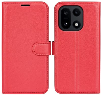 Coverup Hoesje - Geschikt voor OnePlus 15 Hoesje - Coverup Book Case - Rood