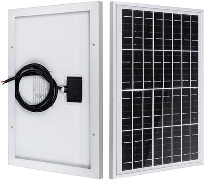 Zonnepaneel 10W - Monokristallijn PV - Batterijen Laden - Voor 12V Systemen - 20 x 17 x 336cm