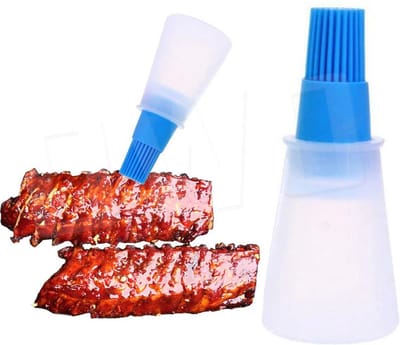 OWO - bbq kook siliconen insmeer fles met kwast voor saus - marinade - olie