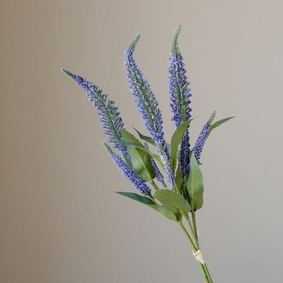 Bosje van 3 lavendel blauw - zijden bloemen - 3 stelen - onderhoudsvrij - 56 cm - kunstbloemen