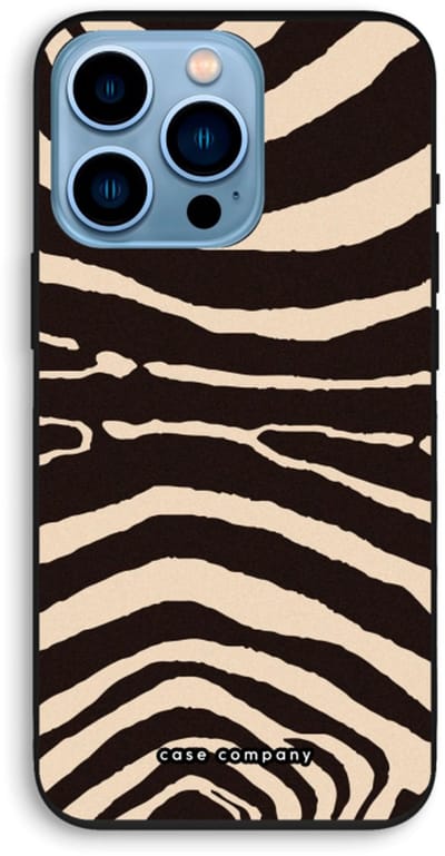 Case Company® - Hoesje geschikt voor iPhone 13 Pro hoesje - Arizona Zebra - Biologisch Afbreekbaar Telefoonhoesje - Bescherming alle Kanten en Schermrand
