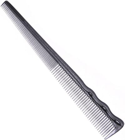 Flex Carbon Kam - Haarkam Styling - Professioneel Kappen - Hittebestendig Materiaal - 18.7cm Lang - Zwart