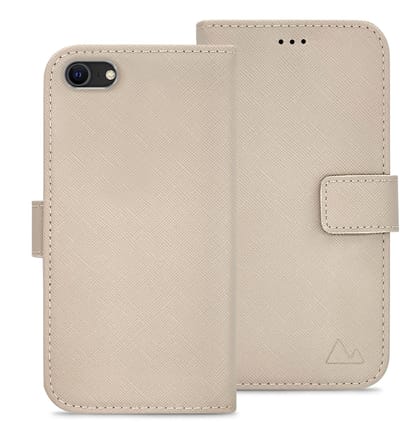 My Style Telefoonhoesje geschikt voor Apple iPhone 6 Hoesje | My Style Flex Wallet Bookcase Portemonnee | Pasjeshouder voor 3 Pasjes | Telefoonhoesje voor Pinpas / OV Kaart / Rijbewijs - Warm Taupe | Taupe