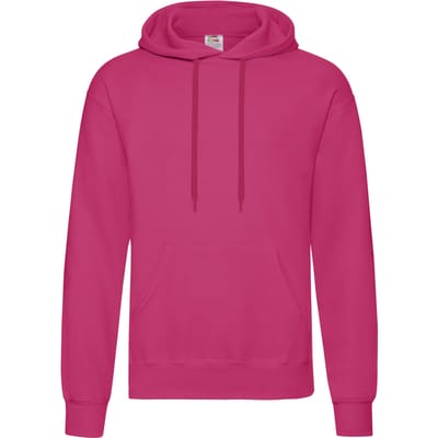 Fruit of the Loom Heren Klassieke Hoodie (Fuchsia)