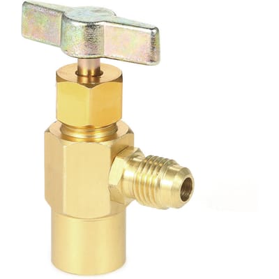 R134A R-134 AC Koelmiddel Aluminium Kraan 1/2  Draad Ventiel Gereedschap Goud