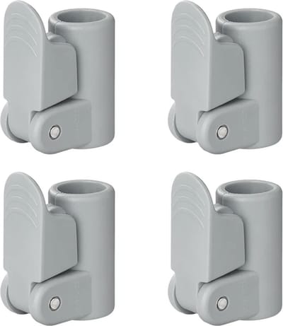 ProPlus Buisklemmen voor tentstokken - 19-22 mm - Powergrip snelsluiting - 4 stuks