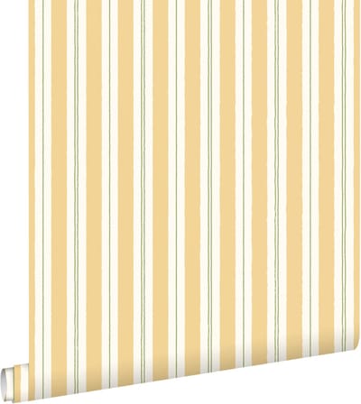 ESTAhome behang strepen geel en groen - 50 x 900 cm - 131961