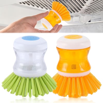 CLVP® Afwasborstel Met Zeepdispenser - Keukenborstel - Afwasborstel