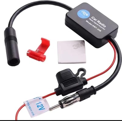 Antenneversterker Auto - Radio Signaal Booster - Betere Radio Ontvangst - Sterke Anti-interferentie - 17 x 11 cm