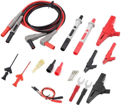 22-in-1 Multimeter Meetkabel Set met Verwisselbare Punten en Krokodillenklemmen
