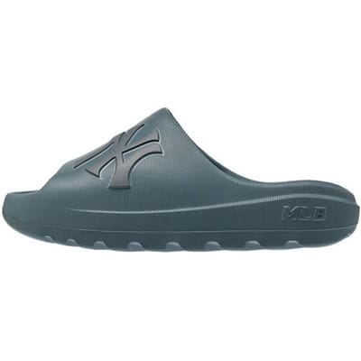 MLB New York Yankees Comfortabele Plateau Mode Veelzijdig Effen Kleur Klassiek Logo Antislip Slippers Unisex sandalen Indigo 3ALPS0163-50INP 41 gray