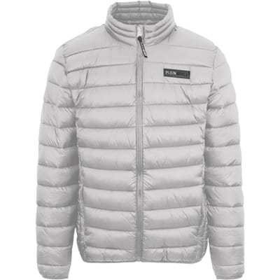 Plein Sport Patch Logo Dun gewatteerd grijs jack