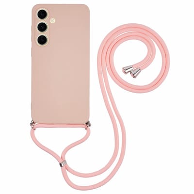 Coverup Hoesje - Geschikt voor Samsung Galaxy S25 FE Hoesje - Coverup Colour TPU Back Cover met Koord - Soft Amber