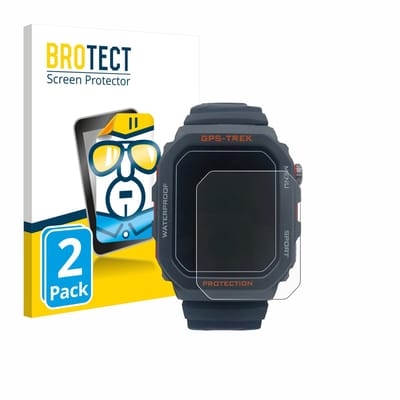 BROTECT - Screenprotector voor Banlvs Smartwatch 1.73" - Folie Beschermfolie transparant 2 Stuks