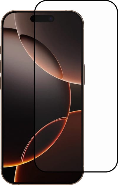 Smartphonica Screenprotector Geschikt voor iPhone 16 Pro Max - Full Cover Tempered Glass with Round Edge - Gehard glas Geschikt voor iPhone 16 Pro Max met afgeronde hoeken - 1-Pack geschikt voor iPhone 16 Pro Max