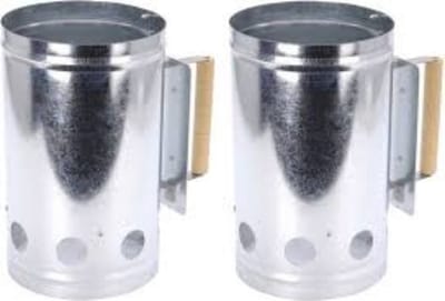 2x stuks Barbecue briketten/kolen starter - 27 x 17 cm - bbq snelstarter