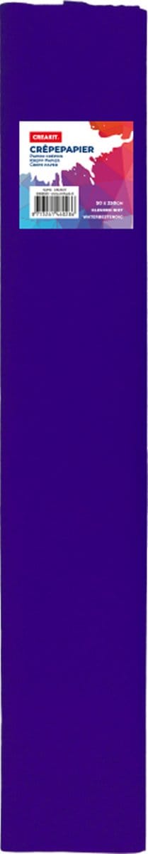 CREAKIT. Crêpepapier – 50 x 250 cm – Knutselen voor Kinderen en Volwassenen – Knutselpapier – Gekleurd Tekenpapier – Vloeipapier – Crepe Papier – Donkerblauw