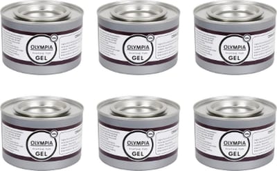 Olympia Brandpasta Gel in blikjes a 200 gram (6 stuks) - Bio-ethanol brandgel