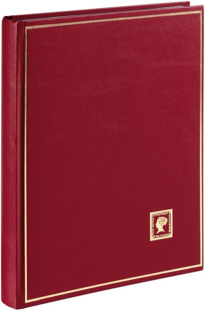 Postzegelalbum DIN A4 Wijnrood 40 Pagina's voor Verzamelaars
