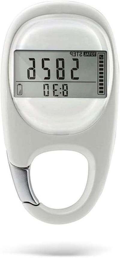 Digitale Stappenteller - Fitness Tracker - Activiteit Meten - 3D Sensor Technologie - 7 Dagen Geheugen - Wit