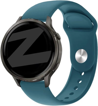 Bandz Sport 'Deluxe' bandje geschikt voor Garmin Vivoactive 4 / Garmin Venu 4 - 45mm / Garmin Venu 3 / Garmin Venu 2 / Garmin Forerunner 570 - 47mm / Garmin Forerunner 265 / Garmin Forerunner 260 - Rotsgroen