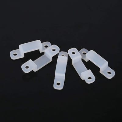 100 Stuks Strip Light Bevestigingsclips voor 8/10/12mm LED Strips - Silicone Houder voor Waterproof SMD 3528 5050 1210 RGB Verlichting