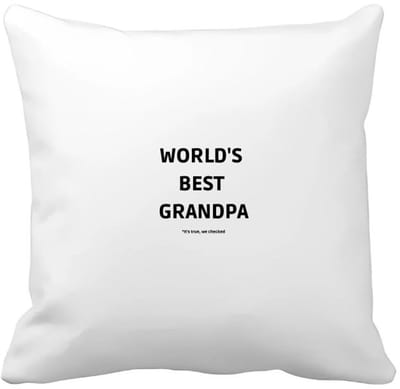 Akyol - world's best grandpa it's true we checked Kussen hoes - Opa - werelds beste opa - verjaardag - cadeautje voor opa - opa artikelen - kado - geschenk - 40 bij 40 cm