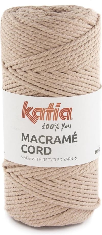 Katia Macramé Cord - 116 poederroze - Katoen Garen