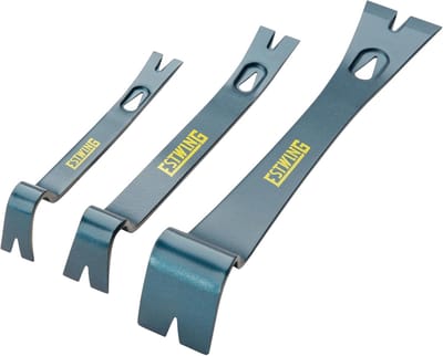 3-Delige Set Kleine Hefboomstangen (14, 19 & 25 cm) - Dunne Breekijzers voor Timmerman & Doe-het-zelver