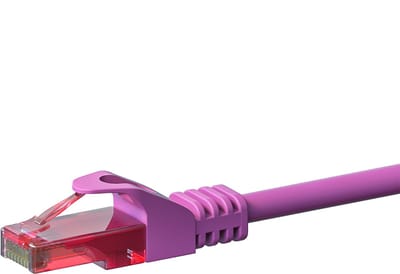 Danicom UTP CAT6 patchkabel - 5 meter roze - 100% koper - netwerkkabel - internetkabel - UTP kabel - RJ45 - 1000 mbit/s